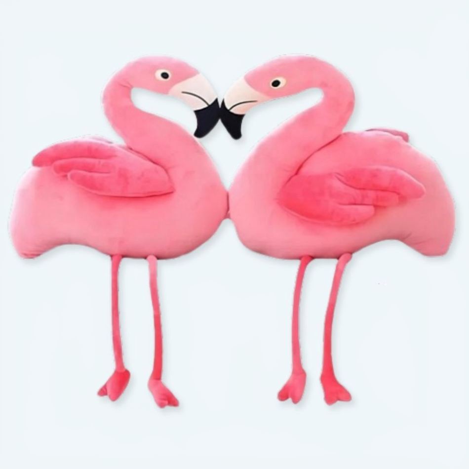 Peluche flamant rose géant doux pour chambre enfant - Déco tendance