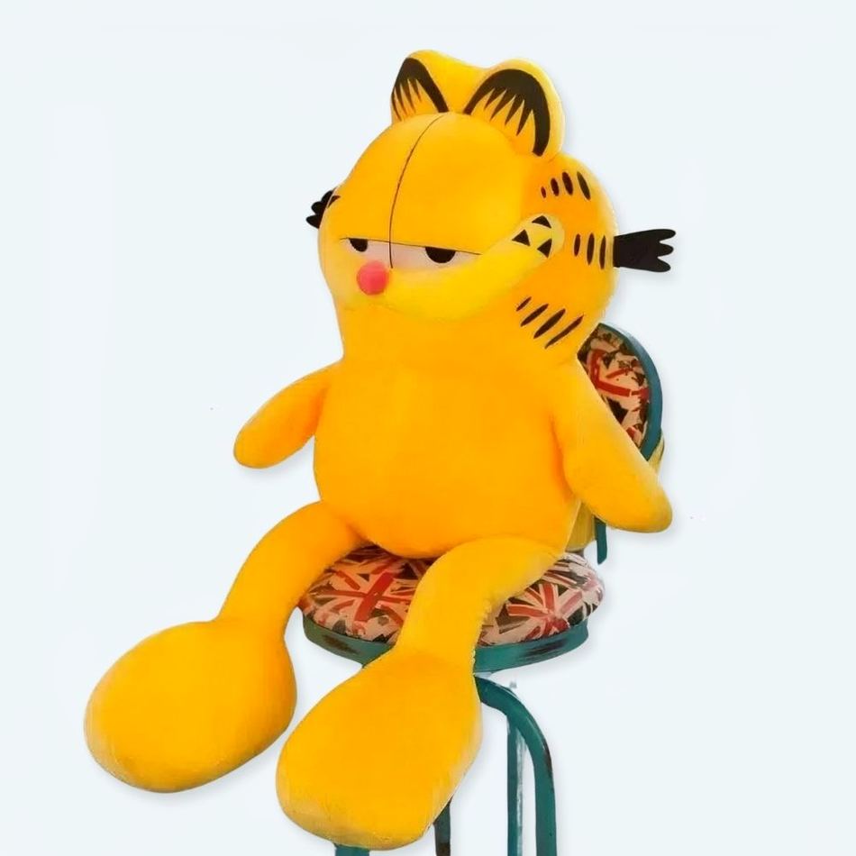Peluche Garfield géante douce - Chat Orange Câlin Cosy
