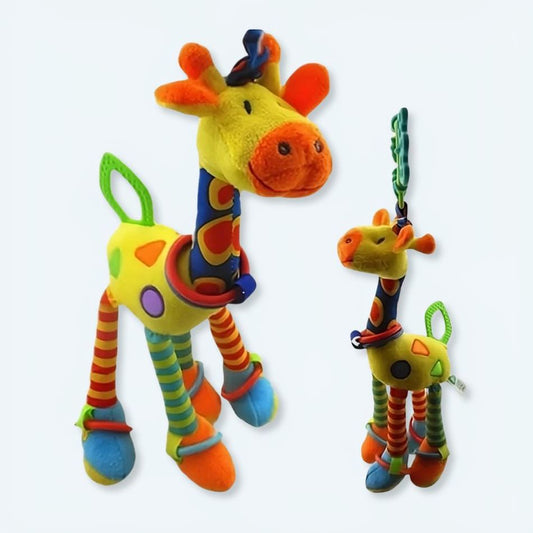 Peluche Girafe Hochet Doux pour Enfant - Éveil dans la Jungle