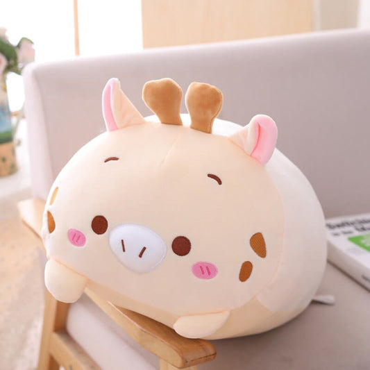 Peluche girafe squishmallow aux joues rosées