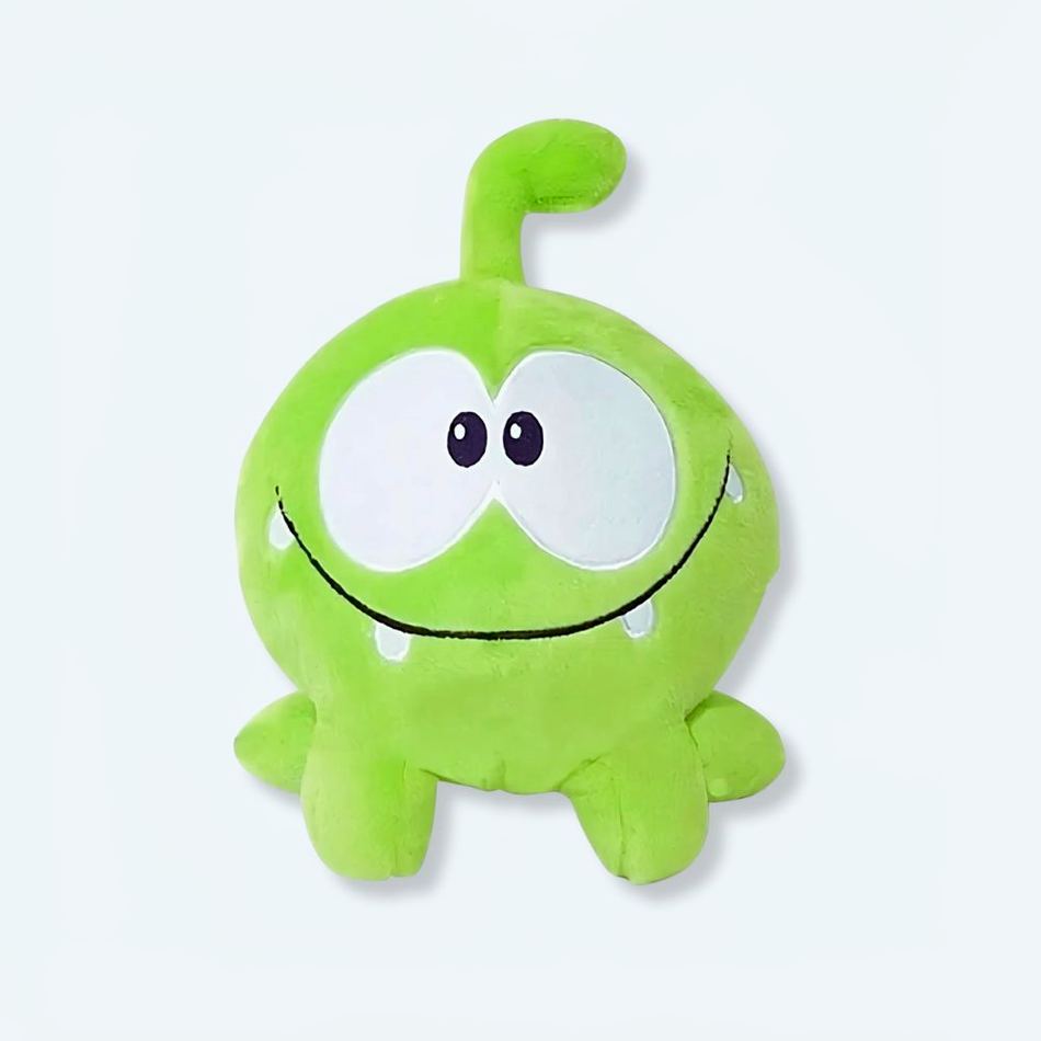 Peluche grenouille Om Nom verte douce pour enfant câlin
