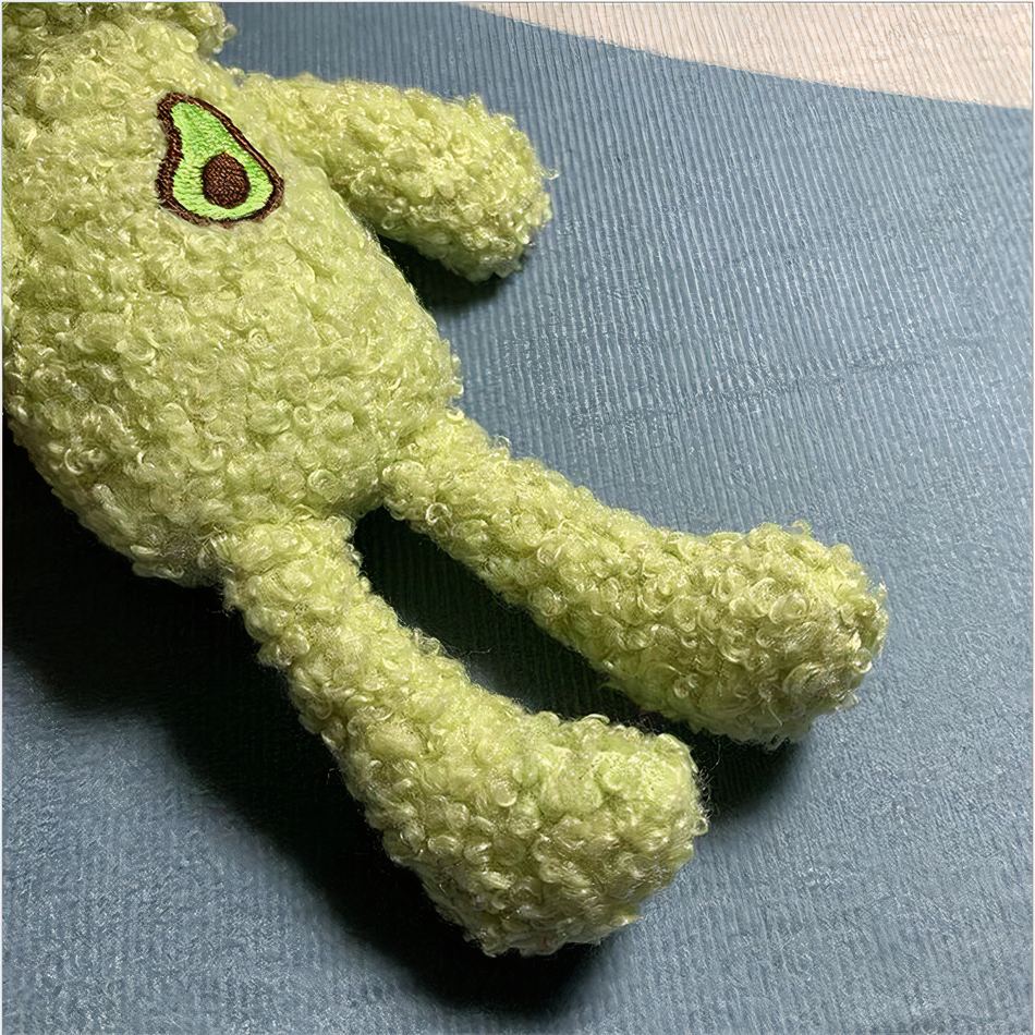 Peluche grenouille verte avocat douce et câline pour enfant