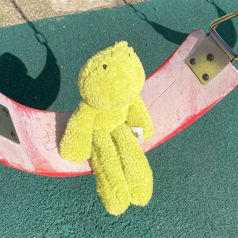 Peluche grenouille verte douce pour enfant câlin et pelucheux