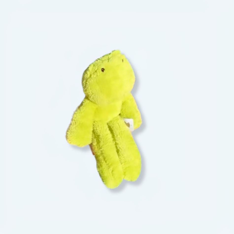 Peluche grenouille verte douce pour enfant câlin et pelucheux