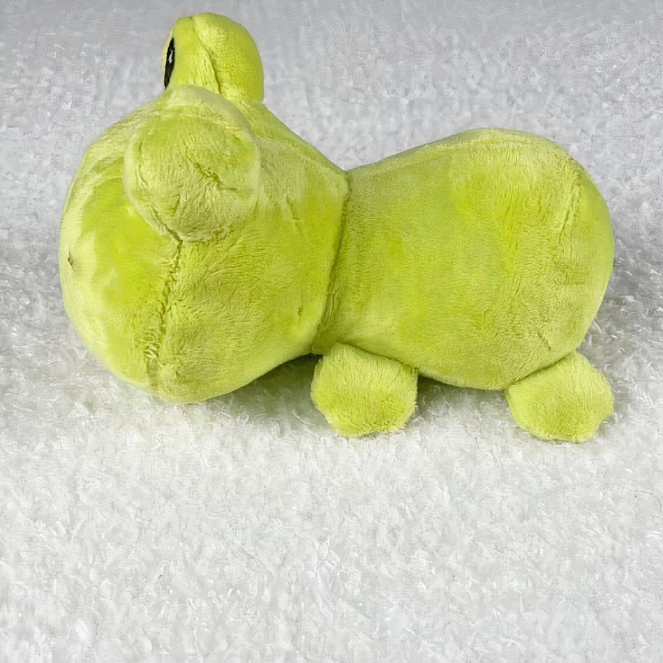 Peluche grenouille verte - Douce, câline et ludique