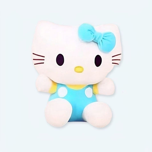 Peluche Hello Kitty bleu doux pour enfants - Univers kawaii
