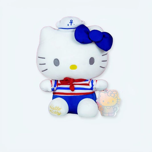 Peluche Hello Kitty Marin en Coton Doux pour Enfant Câlin
