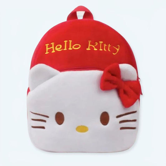 Sac à dos doux pour enfant Hello Kitty rouge - Peluche kawaii