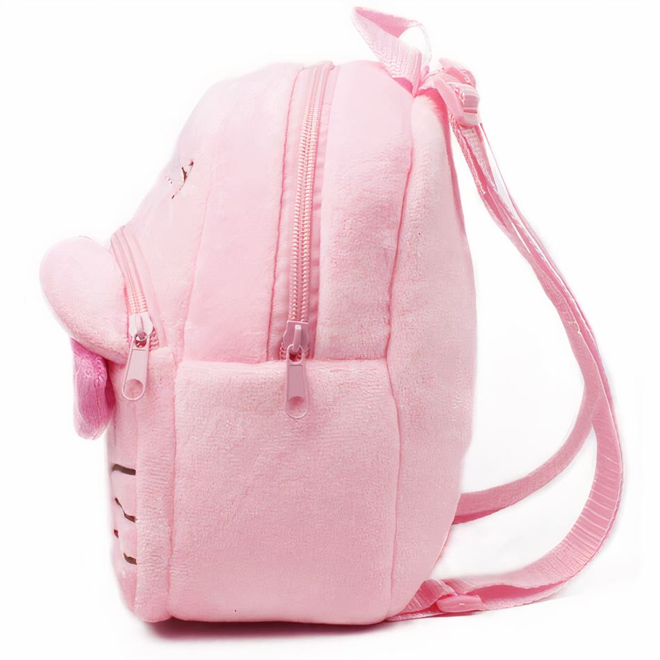 Sac à dos Hello Kitty en peluche rose doux pour enfant