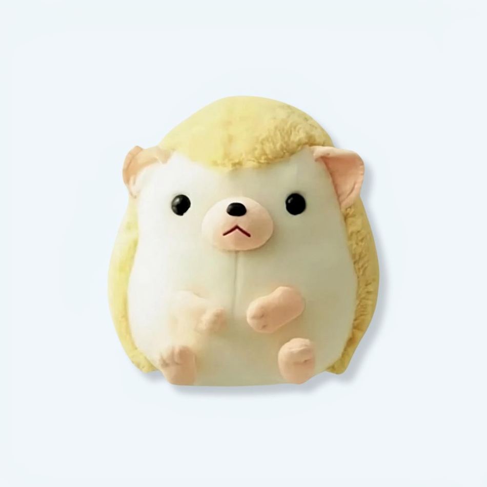 Peluche Hérisson Jaune Doux - Jouet Enfant Câlin Animal