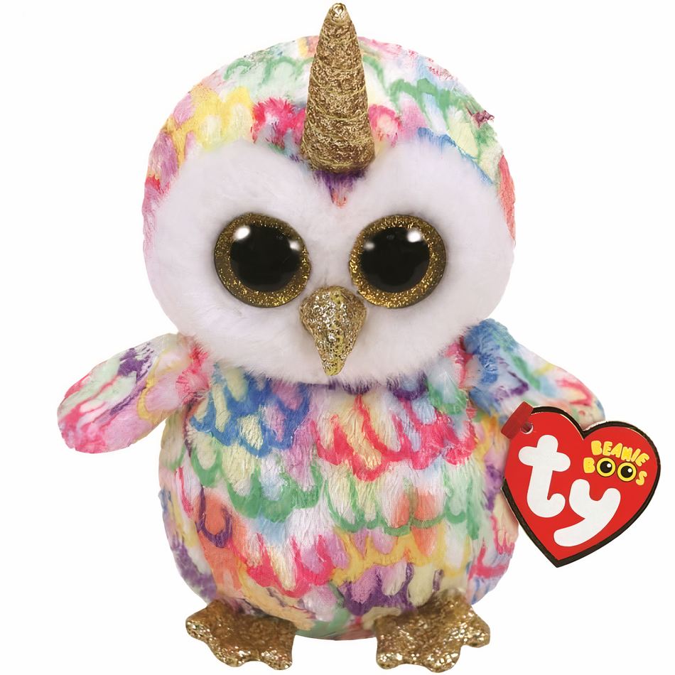 Peluche hibou pastel doux pour une chambre d'enfant colorée
