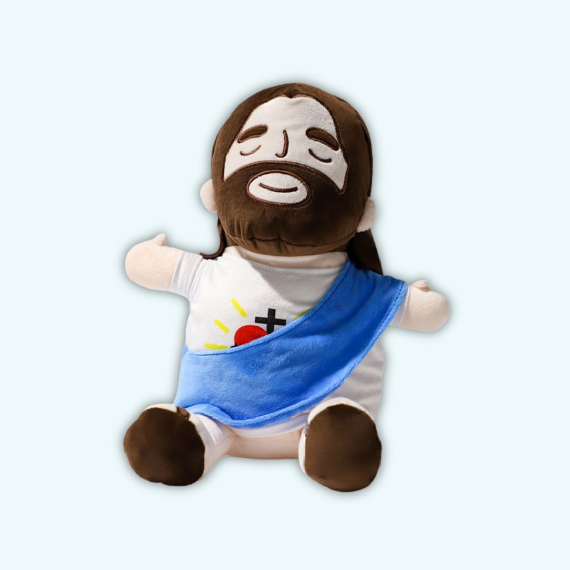 Peluche Jésus Premium en tissu doux pour des nuits apaisantes