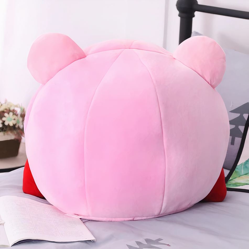 Peluche Kirby bouche ouverte pour une chambre d'enfant pleine de douceur