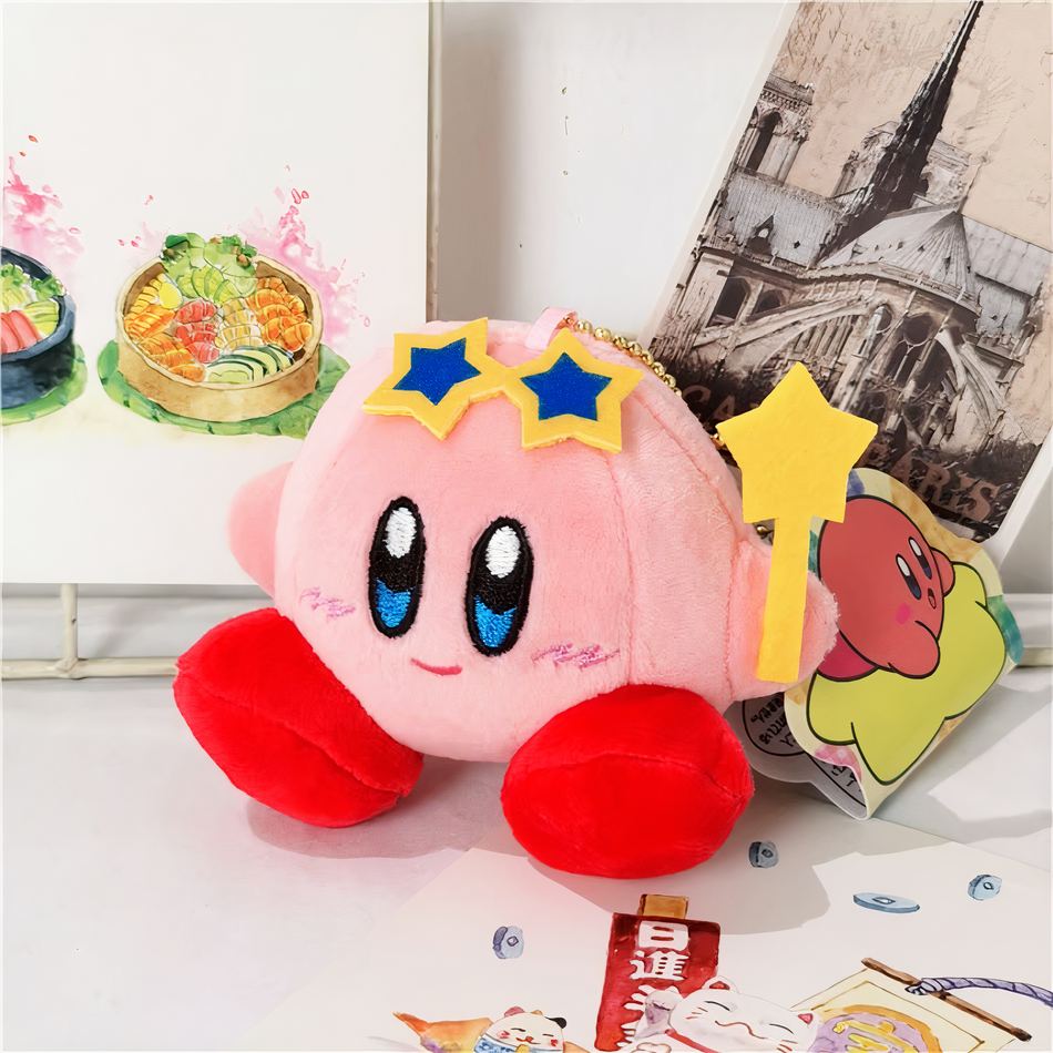 Peluche Kirby étoilée : Douceur dans un univers magique pour enfant