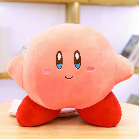 Peluche Kirby : sourire doux de l'univers du jeu, idéale pour câliner les enfants