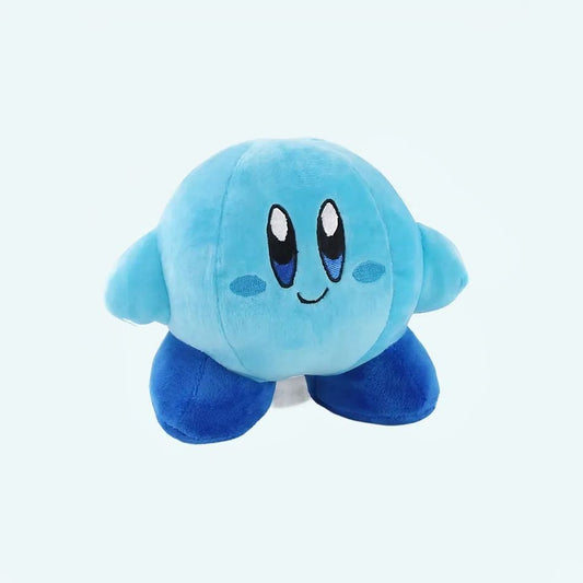Peluche Kirby Sourire Joyeux - Rose et Bleu Doux pour Enfant