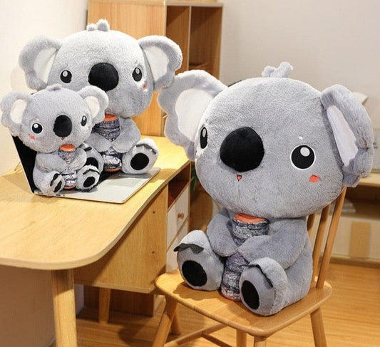 Peluche Koala Gris à Gros Nez