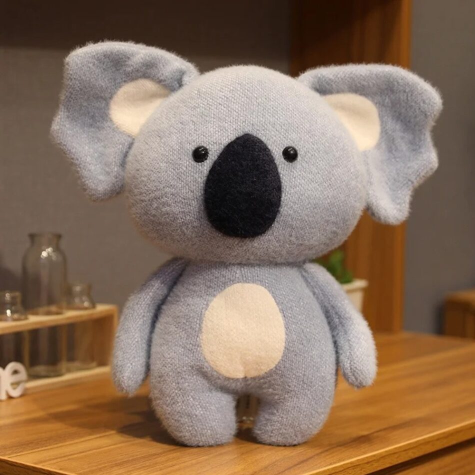 Peluche Koala en laine douce pour câliner, écologique pour enfants