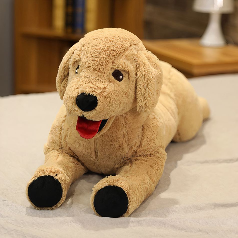Peluche labrador câlin réaliste pour accompagner les enfants