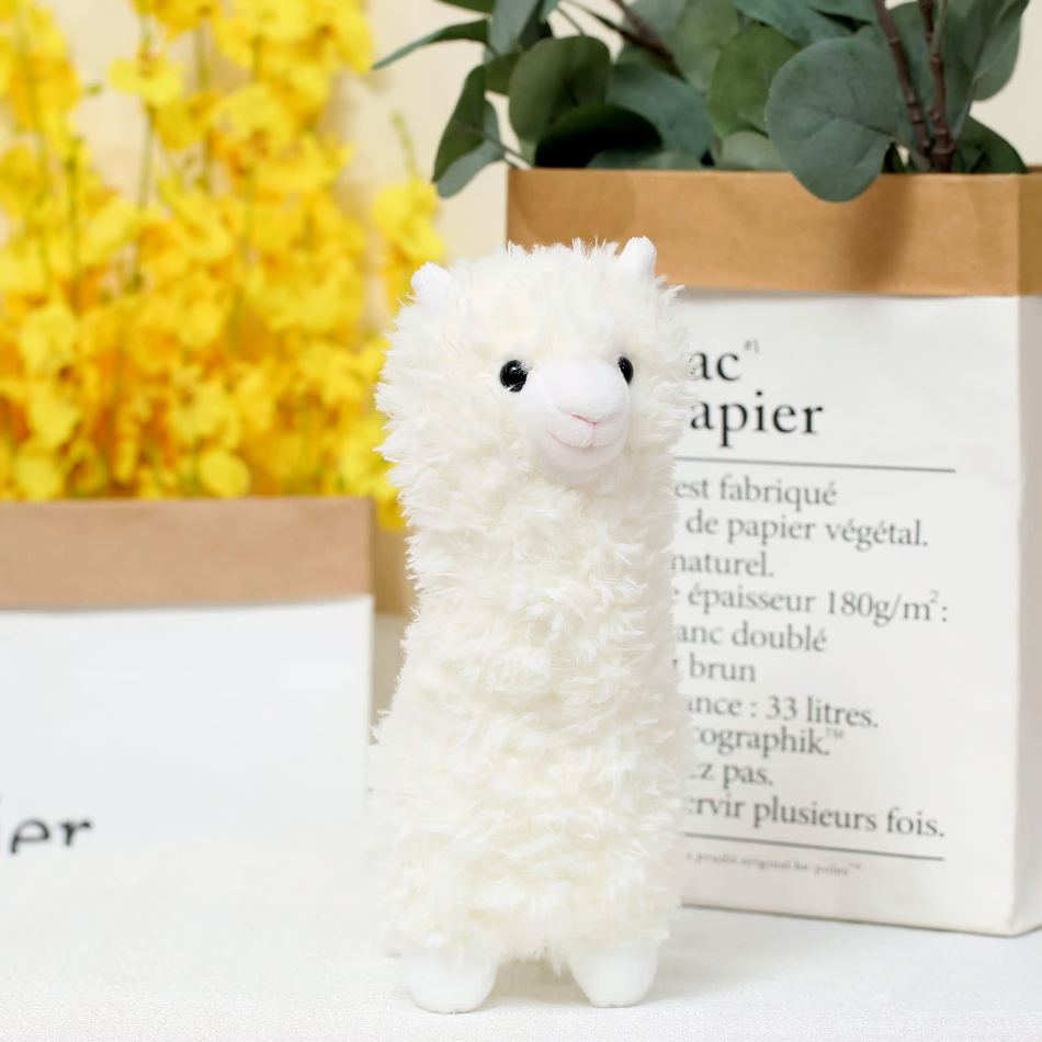Peluche Lama Alpaga Blanc - Idéale pour une Chambre d'Enfant