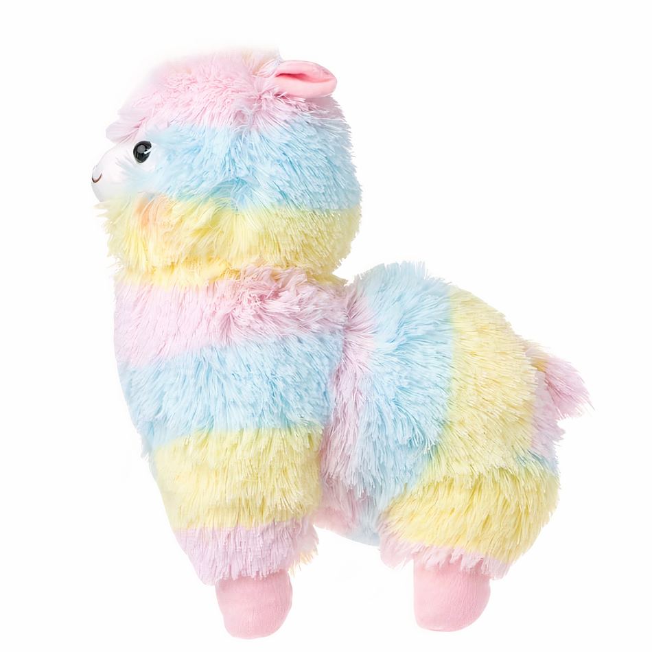 Peluche Lama Arc-en-Ciel Doux Câlin Pastel