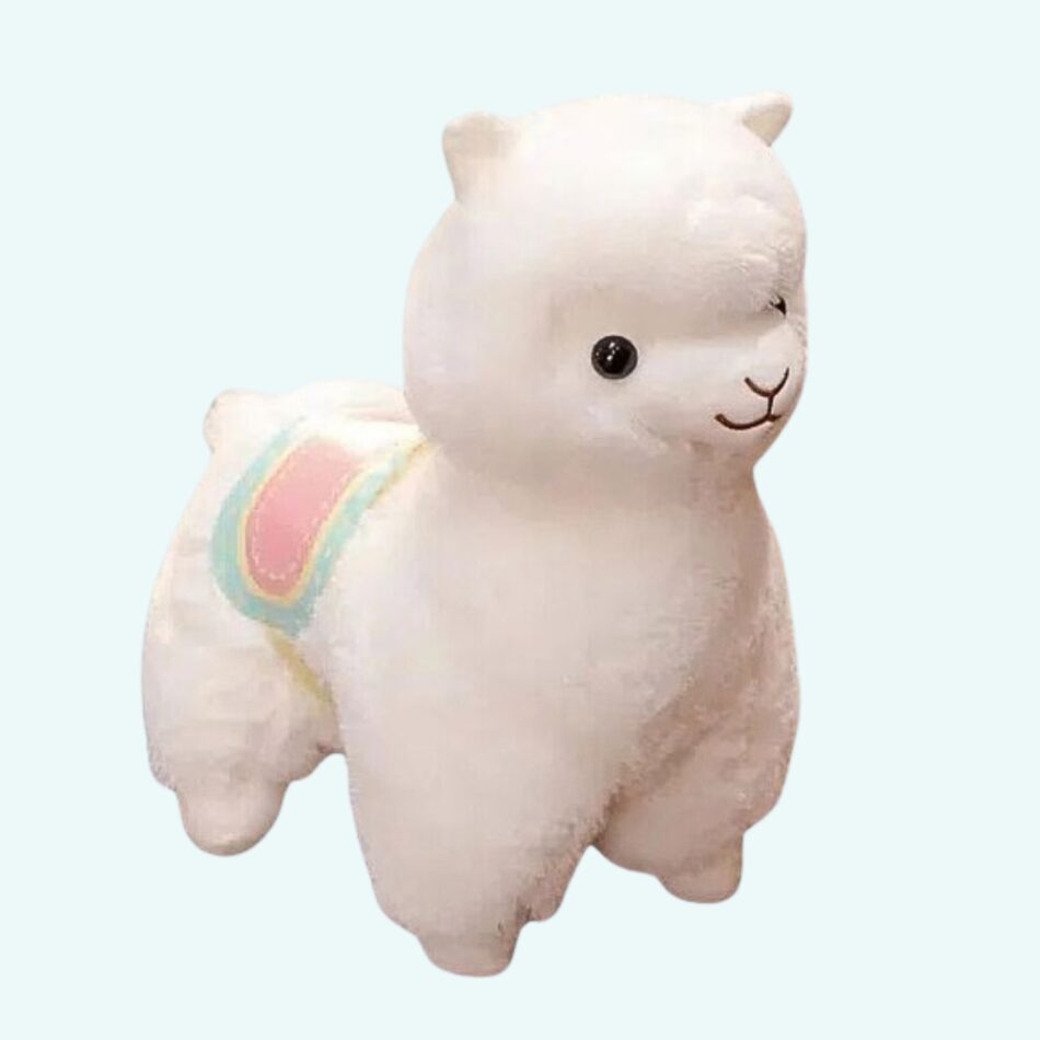 Peluche Lama Blanc Doux Câlin - Déco Chambre Enfant