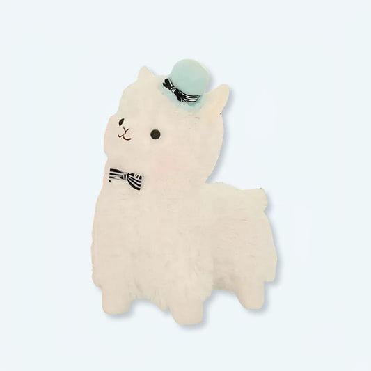 Peluche Lama Bleu Câlin Doux pour Décoration de Chambre Enfant