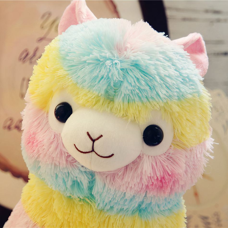 Peluche Lama Multicolore Doux pour Chambre d'Enfant
