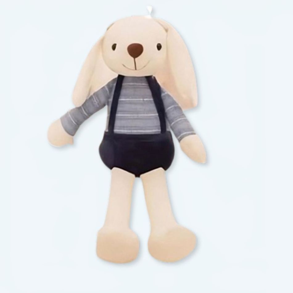 Peluche Lapin Doux Bleu Câlin pour Chambre d'Enfant