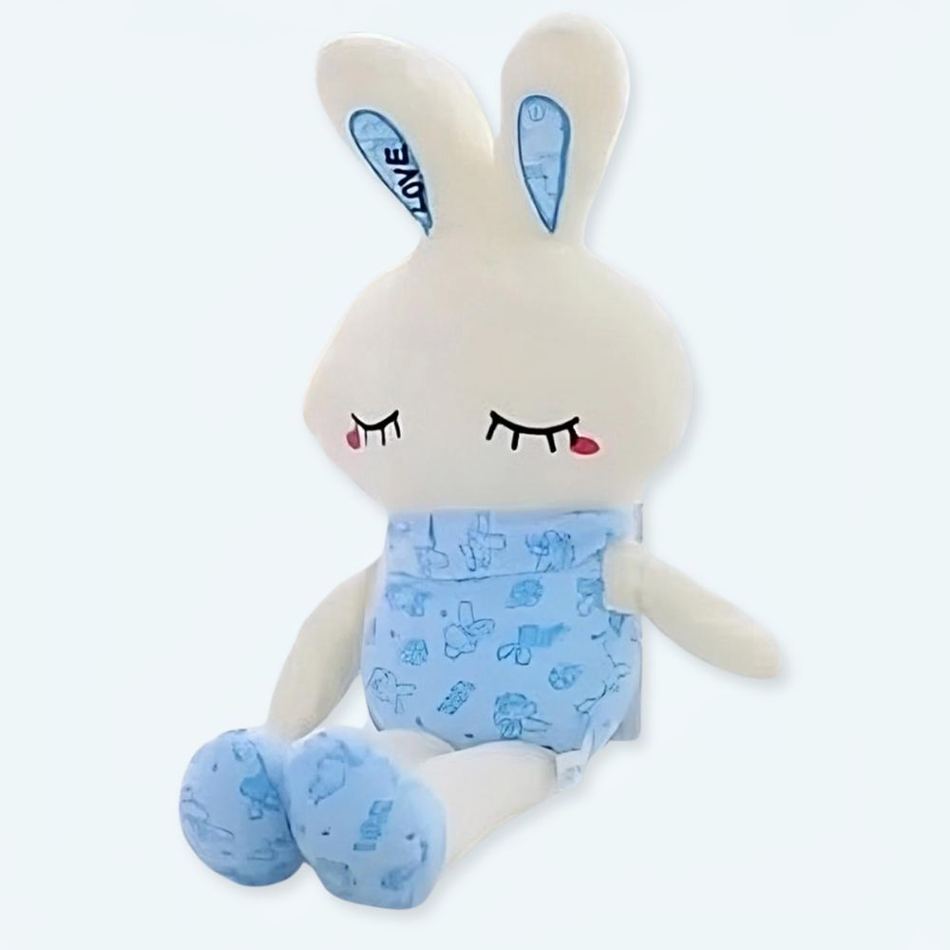 Peluche Lapin Bleu Lumineux Doux pour la Nuit de la Chambre d'Enfant