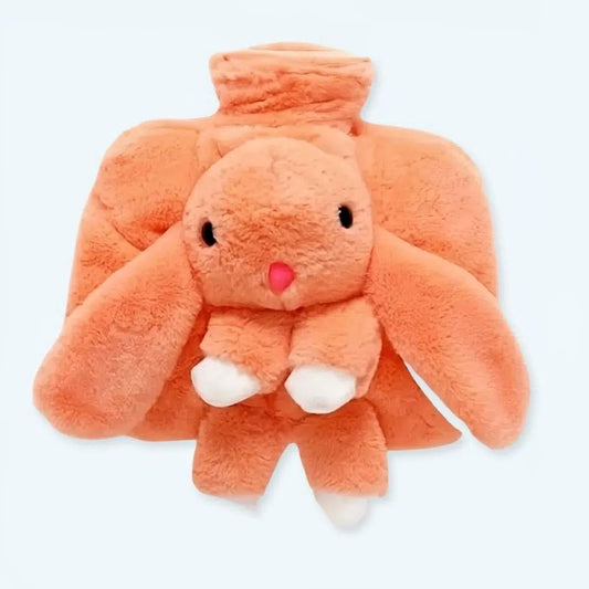 Peluche Lapin Douce Bouillotte Réconfort Hiver Chaleureux