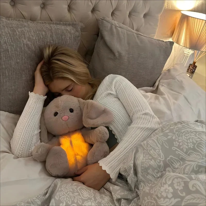 Peluche lapin doux berceuse relaxante pour enfant - CozyBunny