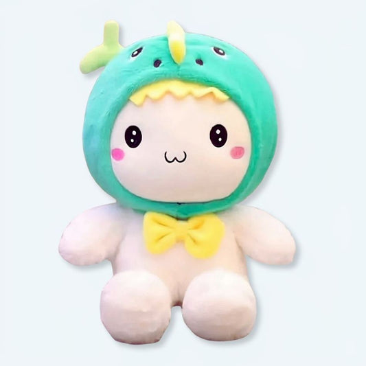 Peluche lapin tout doux : bonnet marin et baleine câline pour enfant