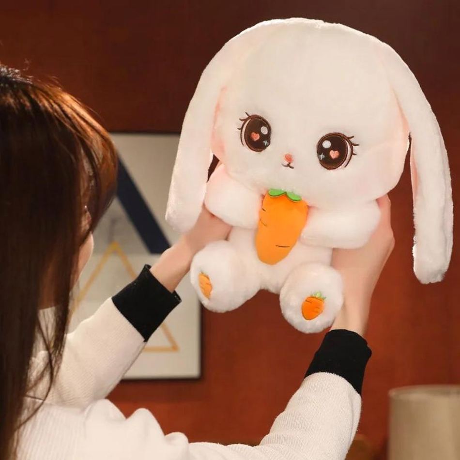 Peluche Lapin Doux Câlin Enfant avec Carotte e