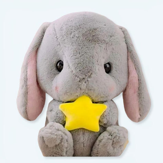 Peluche lapin étoilé en doux coton pour des câlins nocturnes