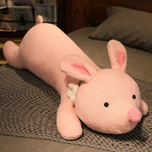 Peluche Lapin Géant Rose Pétale