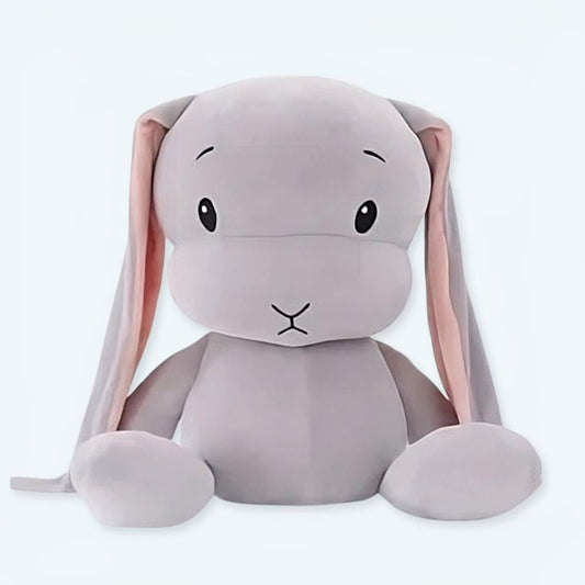 Univers de câlins : Peluche de lapin gris doux pour enfants