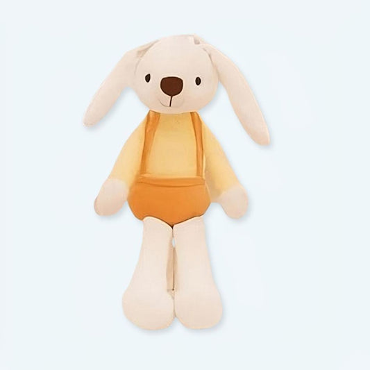 Peluche Lapin Jaune Câlin Doux - Idéal Pour un Printemps Ensoleillé