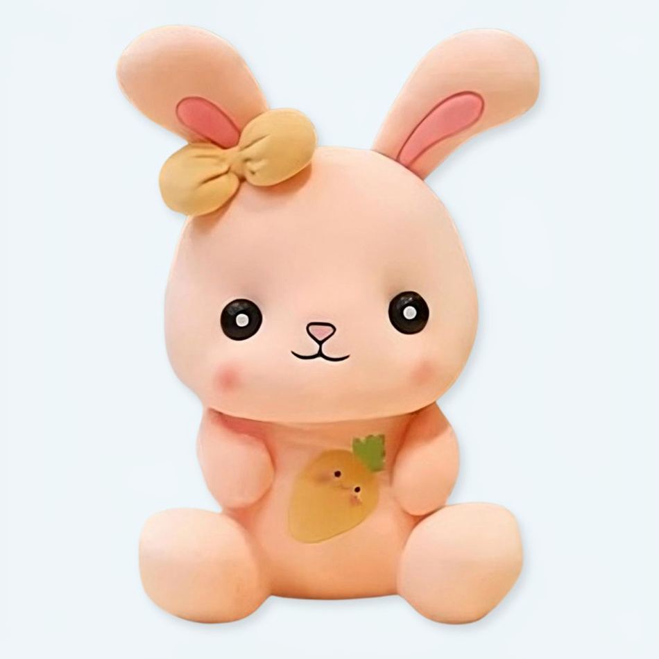 Peluche - Lapin Orange Doux Enfant Mignon Câlin Automne