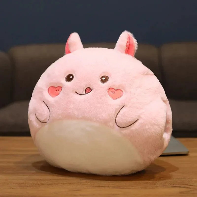 Peluche Lapin Squishmallow Réchauffe-Main avec des Cœurs 