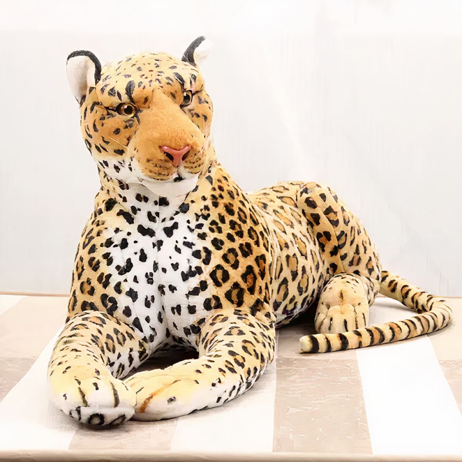 Peluche Léopard Doux Géant pour Enfant de la Jungle - Câlin