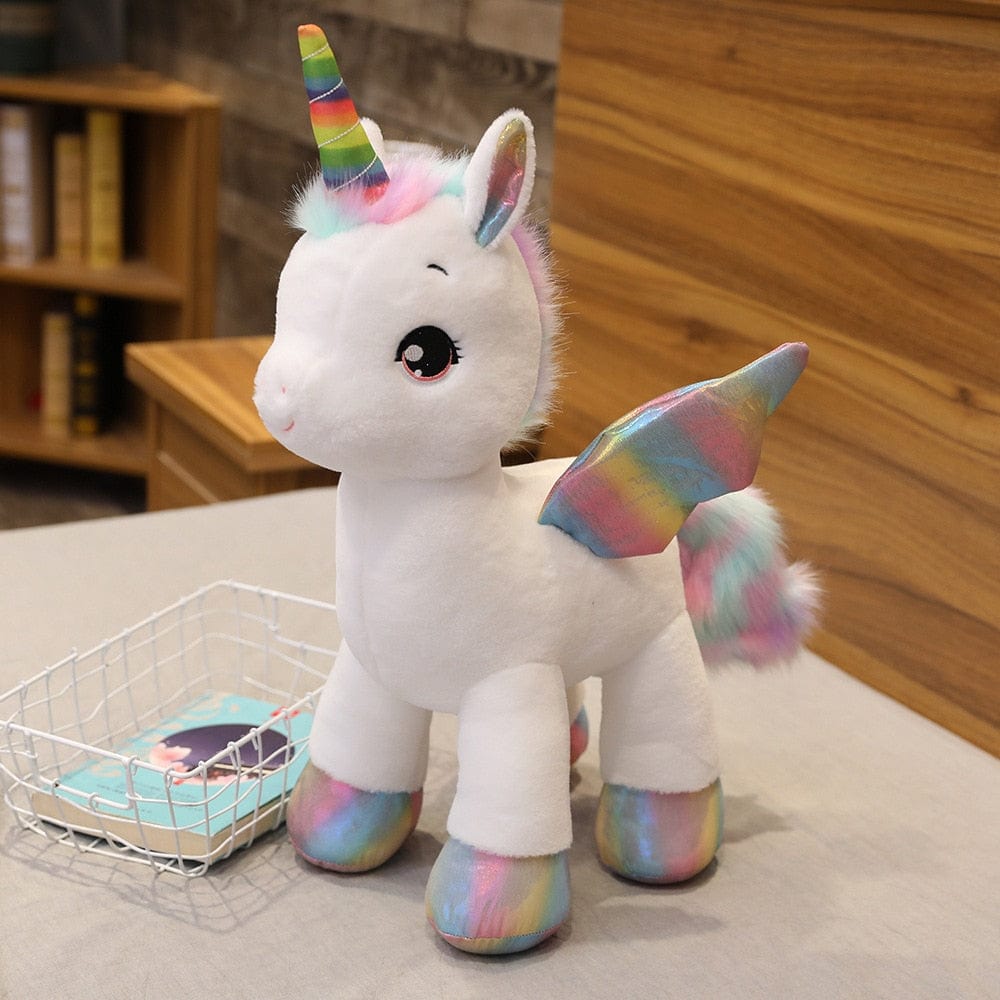 Peluche Licorne Douce avec Corne Multicolore