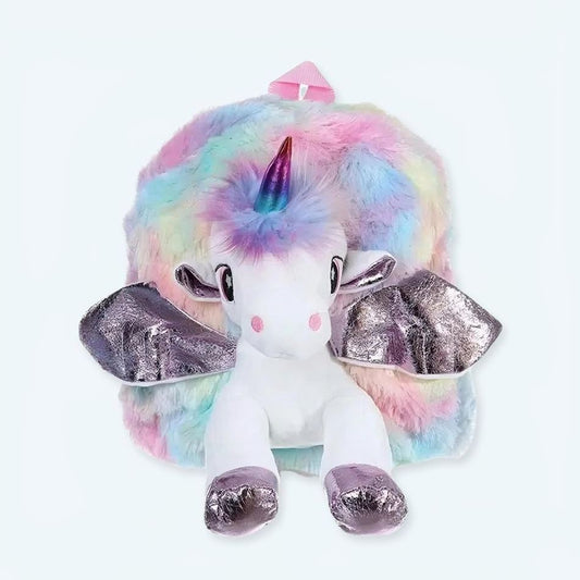 Sac à dos doux enfant rêve Peluche Licorne Multicolore