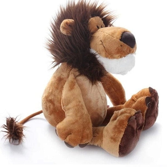 Peluche lion majestueux assis