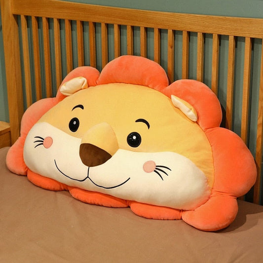 Peluche Lion Coussin Orange Deluxe
