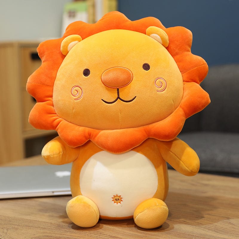 Peluche lion Happy orange