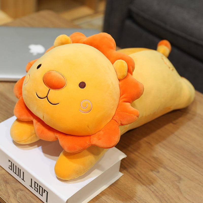 Peluche lion Happy orange