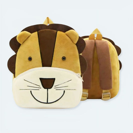 Peluche lion sac à dos doux - Pour une aventure safari enfant