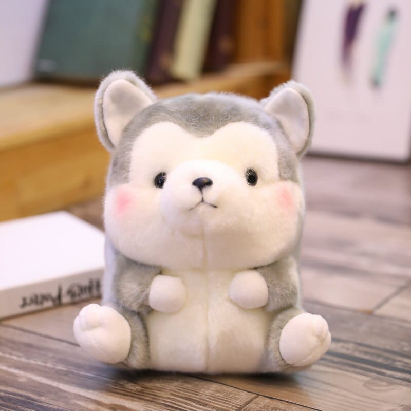 Peluche Loup Husky Gris Official