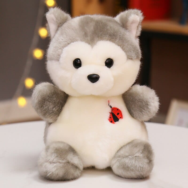 Peluche Loup Husky Gris Official